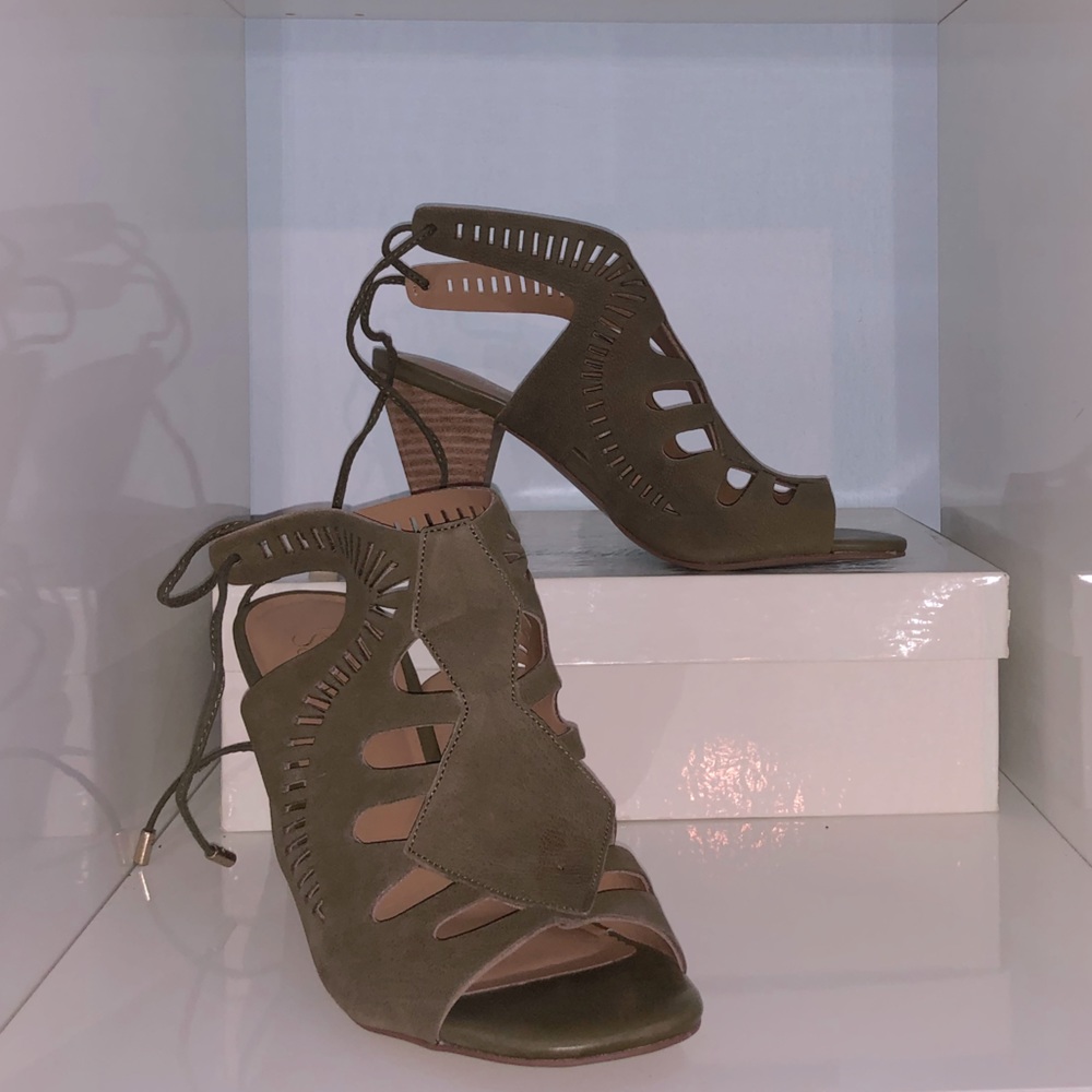 Franco Sarto Carolina cutout open toe heel Sage
